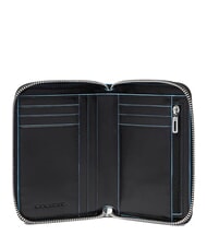 PIQUADRO BLUE SQUARE portefeuille zippé Noir - Portefeuilles Femme - 2