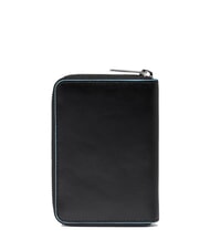 PIQUADRO BLUE SQUARE portefeuille zippé Noir - Portefeuilles Femme - 3