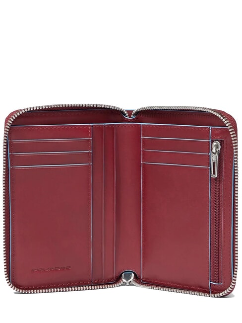 BLUE SQUARE portefeuille zippé ROUGE - Portefeuilles Femme