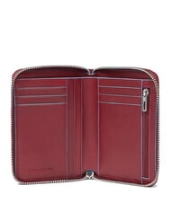 PIQUADRO BLUE SQUARE portefeuille zippé ROUGE - Portefeuilles Femme - 2