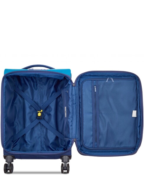 BROCHANT 3 trolley extensible pour bagage à main bleu de mer - Valises cabine