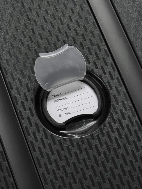 BELMONT PLUS MR Chariot &agrave; bagages &agrave; main Noir - Valises cabine