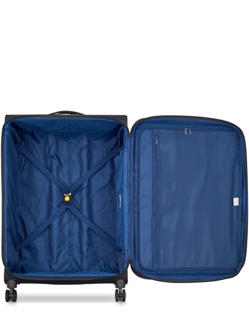 BROCHANT 3 Grand chariot extensible noir profond - Valises Rigides