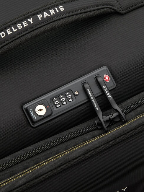 BROCHANT 3 Grand chariot extensible noir profond - Valises Rigides