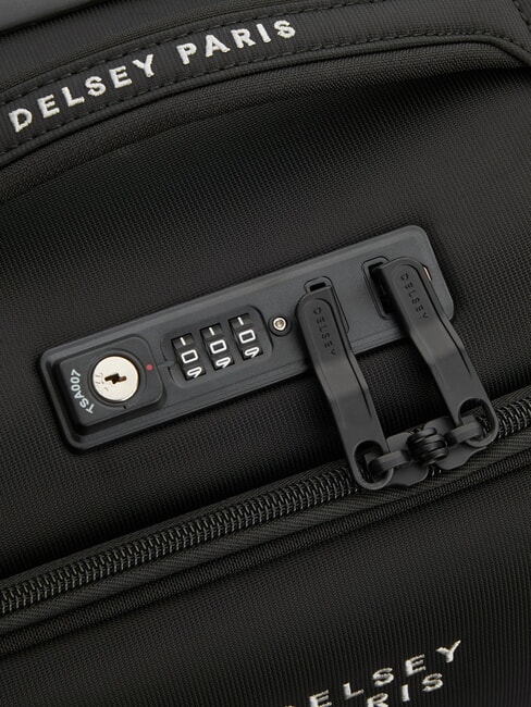 BROCHANT 3 Chariot &agrave; bagages &agrave; main noir profond - Valises cabine