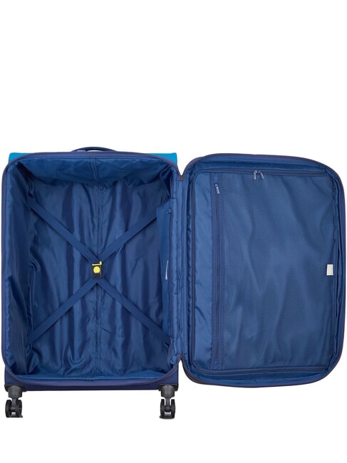 BROCHANT 3 Grand chariot extensible bleu de mer - Valises Rigides