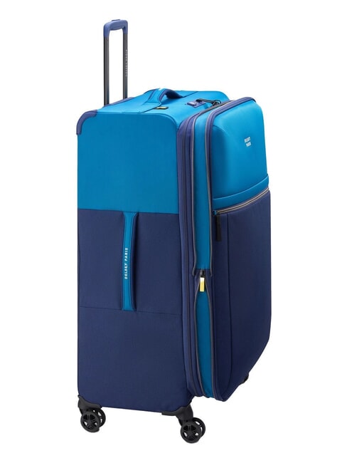 BROCHANT 3 Grand chariot extensible bleu de mer - Valises Rigides