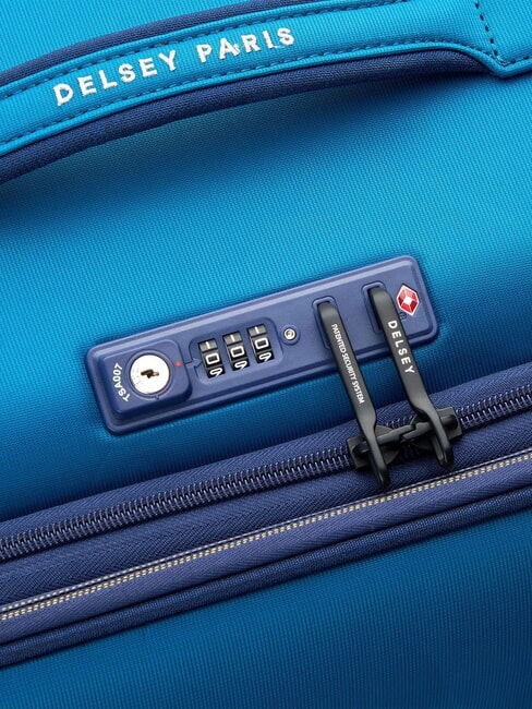 BROCHANT 3 Grand chariot extensible bleu de mer - Valises Rigides