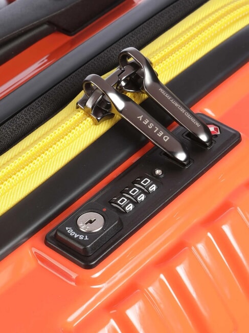 REMPART trolley extensible pour bagage &agrave; main orange - Valises cabine