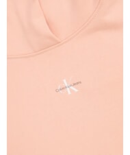 CALVIN KLEIN CK JEANS Sweat-shirt en coton avec capuche et poche fleur pâle - Sweat-shirts pour femmes - 3