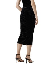 TOMMY HILFIGER TH Jupe crayon &agrave; volants noir - Jupes pour femmes - 2