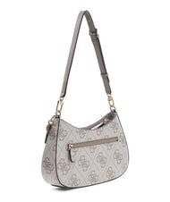 GUESS NOELLE 2 Sac bandoulière imprimé logo 4G logo taupe foncé - Sacs pour Femme - 2