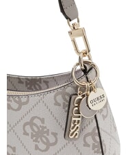 GUESS NOELLE 2 Sac bandoulière imprimé logo 4G logo taupe foncé - Sacs pour Femme - 3