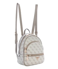GUESS MANHATTAN 2 Petit sac à dos avec logo pivoine 4G logo taupe foncé - Sacs pour Femme - 2