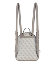 GUESS MANHATTAN 2 Petit sac à dos avec logo pivoine 4G logo taupe foncé - Sacs pour Femme - 3