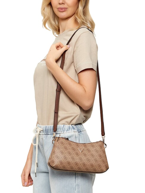 NOELLE 2 Sac bandoulière, sac porté travers logo latte / marron - Sacs pour Femme
