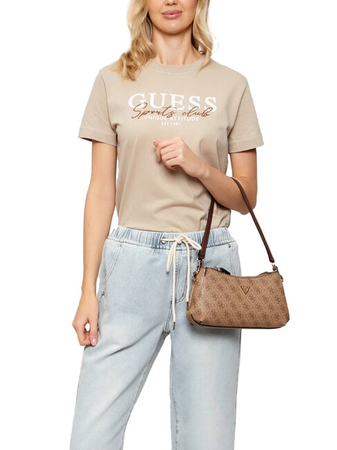 NOELLE 2 Sac bandoulière, sac porté travers logo latte / marron - Sacs pour Femme