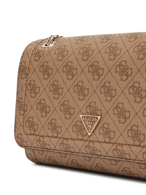 NOELLE 2 Sac convertible à rabat logo latte / marron - Sacs pour Femme