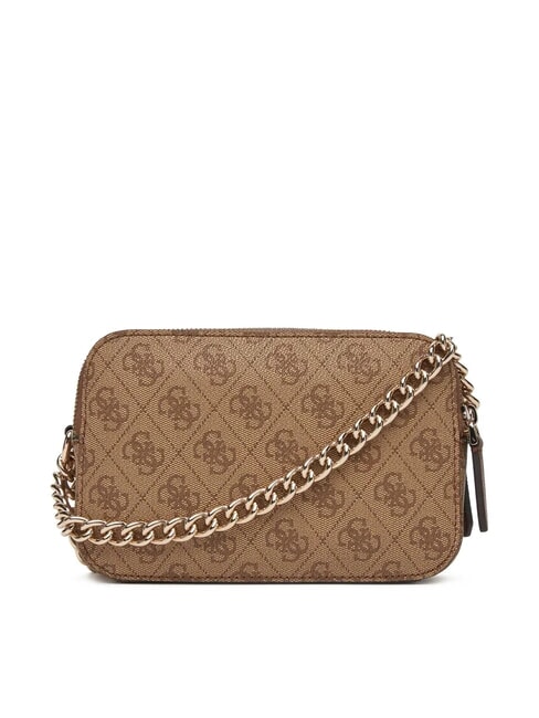 NOELLE 2 Sac &agrave; bandouli&egrave;re pour appareil photo logo latte / marron - Sacs pour Femme