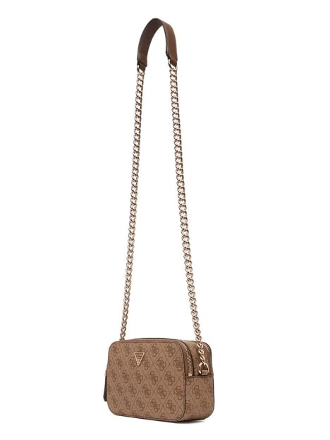 NOELLE 2 Sac &agrave; bandouli&egrave;re pour appareil photo logo latte / marron - Sacs pour Femme