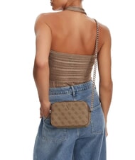 GUESS NOELLE 2 Sac &agrave; bandouli&egrave;re pour appareil photo logo latte / marron - Sacs pour Femme - 5
