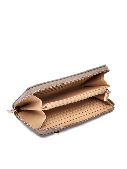 BRENTON Portefeuille taupe fonc&eacute; - Portefeuilles Femme