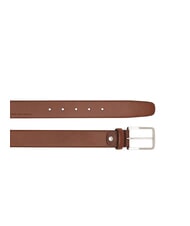THE BRIDGE BRUNELLESCHI Ceinture en cuir classique Marron / Palladium - Ceintures - 2
