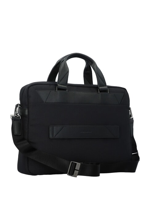 TRAKAI Mallette en cuir et tissu pour ordinateur portable 14" Noir - Porte Documents Travail