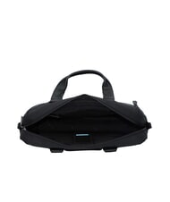 PIQUADRO TRAKAI Mallette en cuir et tissu pour ordinateur portable 14" Noir - Porte Documents Travail - 5