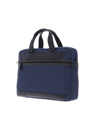 PIQUADRO TRAKAI Mallette en cuir et tissu pour ordinateur portable 14" bleu - Porte Documents Travail - 2