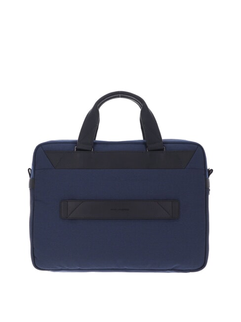 TRAKAI Mallette en cuir et tissu pour ordinateur portable 14" bleu - Porte Documents Travail