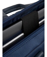 PIQUADRO TRAKAI Mallette en cuir et tissu pour ordinateur portable 14" bleu - Porte Documents Travail - 5