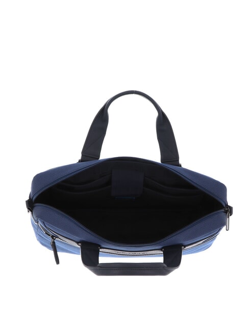 TRAKAI Mallette en cuir et tissu pour ordinateur portable 14" bleu - Porte Documents Travail