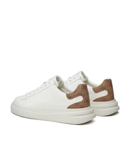 GUESS ELBA  Baskets blanc beige marron - Chaussures Homme - 6