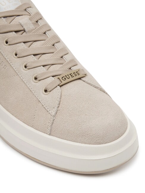 ELBA  Baskets en cuir BEIGE - Chaussures Homme