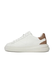 GUESS ELBA  Baskets blanc beige marron - Chaussures Homme - 4
