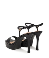 GUESS HENDORA Sandales montantes en cuir &agrave; plateforme NOIR - Chaussures Femme - 5