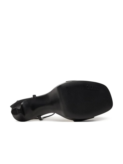 HENDORA Sandales montantes en cuir &agrave; plateforme NOIR - Chaussures Femme