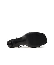 GUESS HENDORA Sandales montantes en cuir &agrave; plateforme NOIR - Chaussures Femme - 6