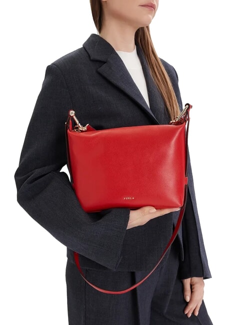 TONIE Petit sac en cuir avec bandoulière m1 rouge - Sacs pour Femme