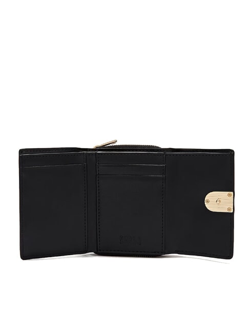 IDEA Portefeuille compact en cuir Noir - Portefeuilles Femme