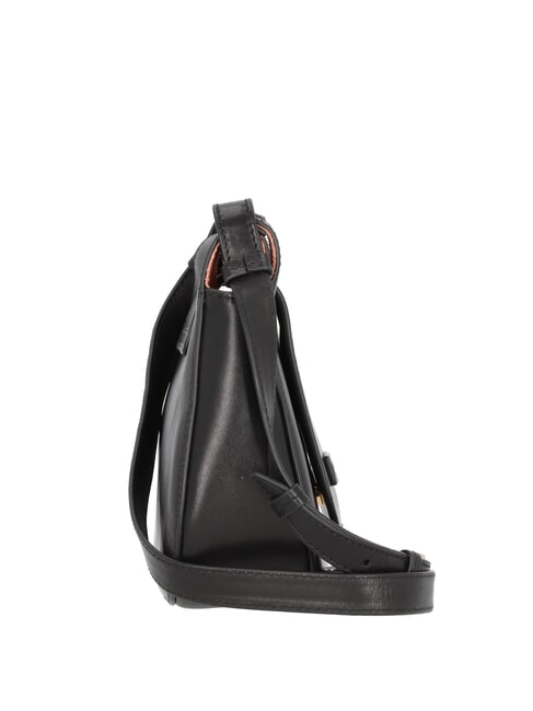 LUCIA sac bandouli&egrave;re en cuir black Gold - Sacs pour Femme