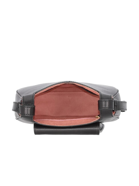 LUCIA sac bandouli&egrave;re en cuir black Gold - Sacs pour Femme