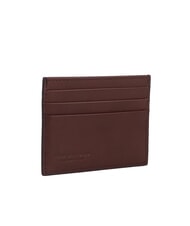 THE BRIDGE ALBERTO porte-cartes en cuir plat Marron / Palladium - Portefeuilles Homme - 2