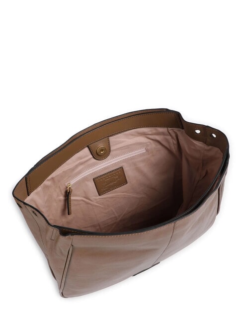 ELISABETTA Sac en cuir avec bandoulière huître ab. or - Sacs pour Femme