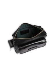 THE BRIDGE FLORA Sac &agrave; bandouli&egrave;re en cuir avec poche black Gold - Sacs pour Femme - 4