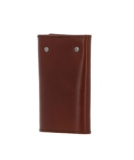 THE BRIDGE GIACOMO &Eacute;tui &agrave; cl&eacute;s en cuir Marron / Ruth&eacute;nium - Porte-cl&eacute;s - 4