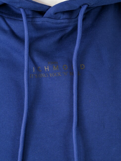 KAHIN Sweat à capuche coupe décontractée bleu médiéval - Pulls molletonnés