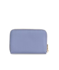 GUESS LAUREL 2 Portefeuille moyen &agrave; imprim&eacute; saffiano gris bleu - Portefeuilles Femme - 4