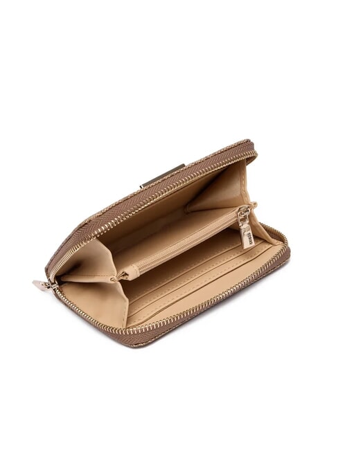 LAUREL 2 Portefeuille zipp&eacute; moyen avec logo 4G LOGO DE LAIT - Portefeuilles Femme